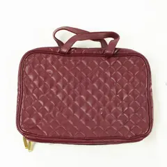 Kestrel Burgundy Makeup Bag Travel Cosmetic Case 12x8.5x2in