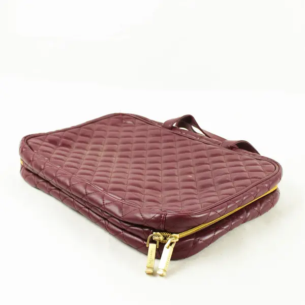 Kestrel Burgundy Makeup Bag Travel Cosmetic Case 12x8.5x2in