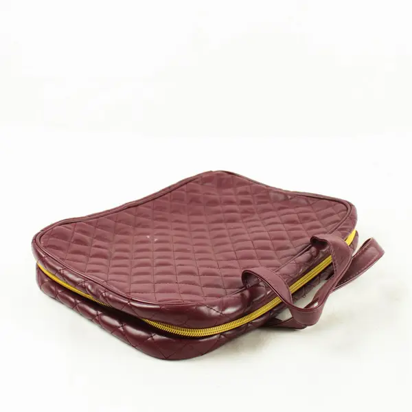 Kestrel Burgundy Makeup Bag Travel Cosmetic Case 12x8.5x2in