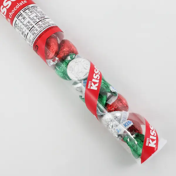 Lot of 7 Hershey Kisses Filled Candy Cane Tubes  Best By Date August 2035