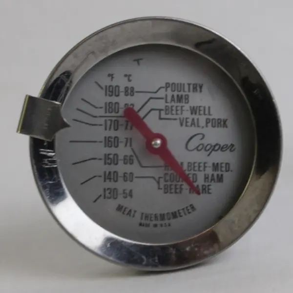 Lot of 2 Vintage Cooper Meat Thermometers 4" Probes