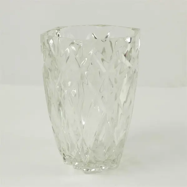 Cristal D'Arques Durand Sully 5" Hexagon Crystal Vase Wedding Decor