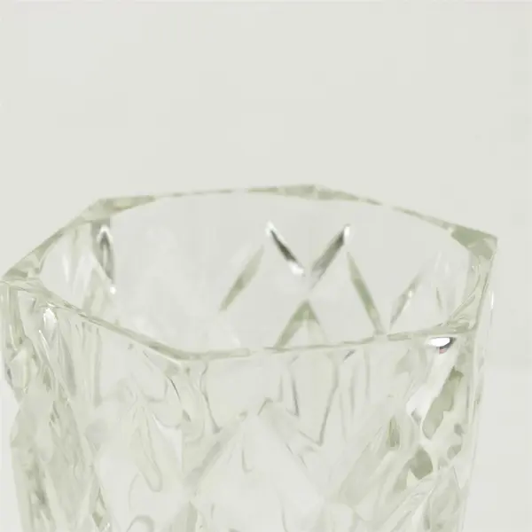 Cristal D'Arques Durand Sully 5" Hexagon Crystal Vase Wedding Decor