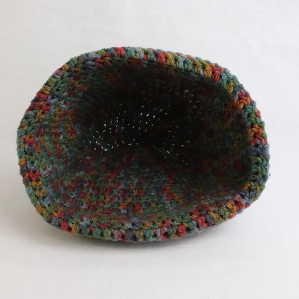 Handmade Multicolor Knit Beanie Adult One-Size