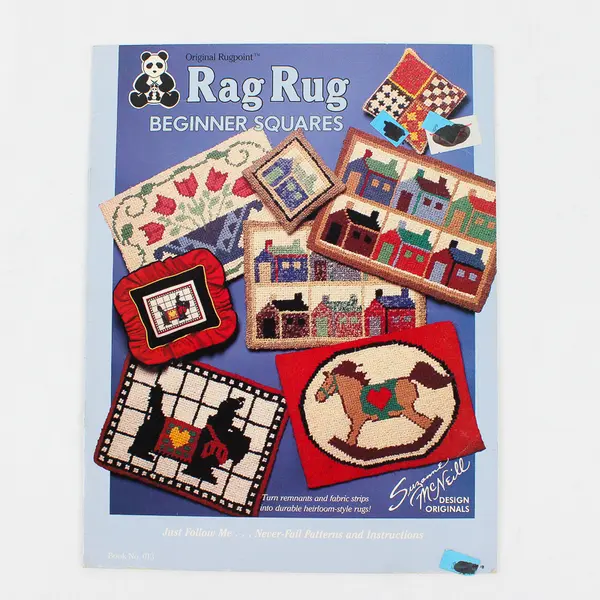 Rugpoint Rag Rug Beginner Squares Suzanne McNeill Design Originals 1985 #013