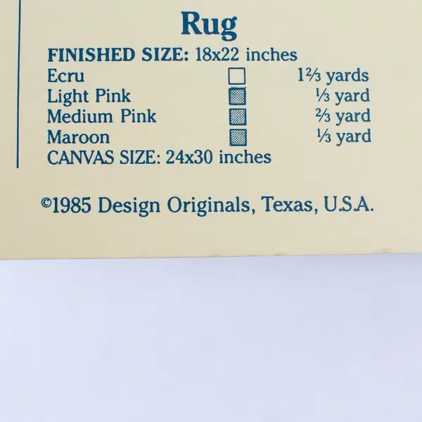 Rugpoint Rag Rug Beginner Squares Suzanne McNeill Design Originals 1985 #013