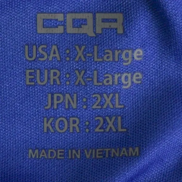 CQR Tactical Gear Solid Blue Color Long Sleeve T-Shirt Active Wear Men's XL