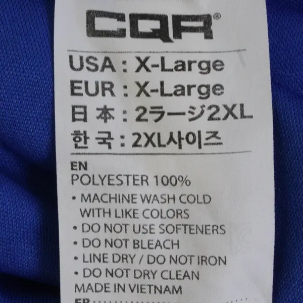 CQR Tactical Gear Solid Blue Color Long Sleeve T-Shirt Active Wear Men's XL