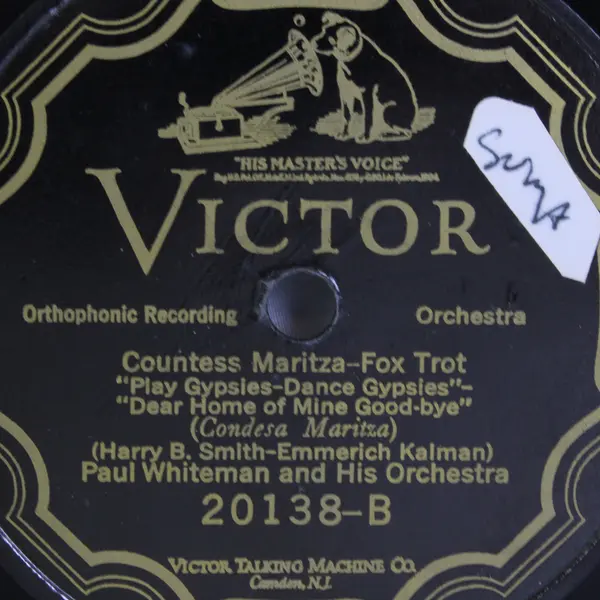 Paul Whiteman and His Orchestra Countess  Maritza - Fox Trot 10" Shellac 