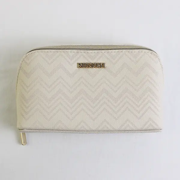 MISSONI for Delta First Class Off-White Amenity Case EMPTY