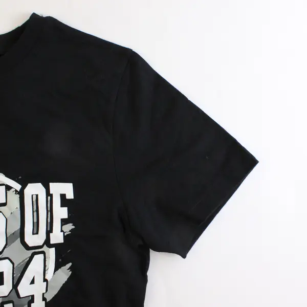 Jostens "Class Of 2024" Solid Black Color Short Sleeve T-Shirt Men's Small