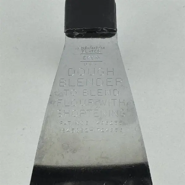 Vintage EKCO Chromium Plated Dough Blender Black Plastic Handle 