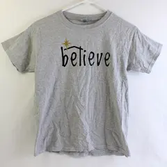 Gildan Believe Gray Short-Sleeved T-Shirt Youth Medium