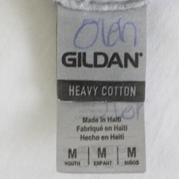 Gildan Believe Gray Short-Sleeved T-Shirt Youth Medium