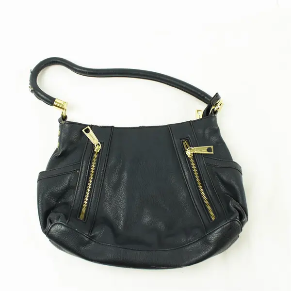 Liz Claiborne Dark Blue Medium Size Handbag with Shoulder Strap