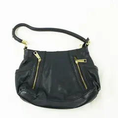 Liz Claiborne Dark Blue Medium Size Handbag with Shoulder Strap