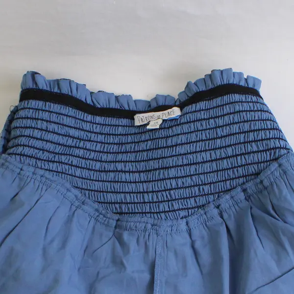 Patrons Of Peace Blue Abstract Floral Patterned Short Skort Women's XS