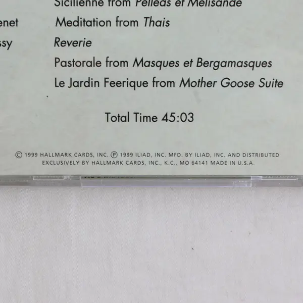 Monet's Water Lilies Light Classical Music CD Hallmark 1999 Pre-Owned #EDM1031