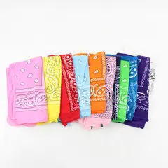 Lot Of 11 Unbranded Solid Multicolor Bandanas/Kerchiefs 100% Cotton 20" x 20.5"