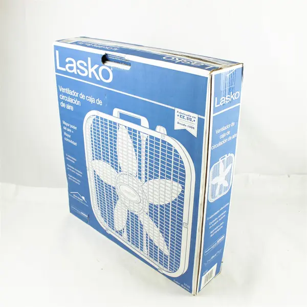 Lasko 20 In. 3-Speed White Box Fan 3733 Lasko 3733 046013311900 White