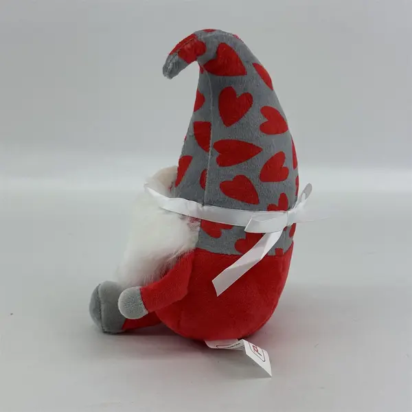 Frankford Valentine Gnome Plush 8.75in Heart Hat Holiday Decor