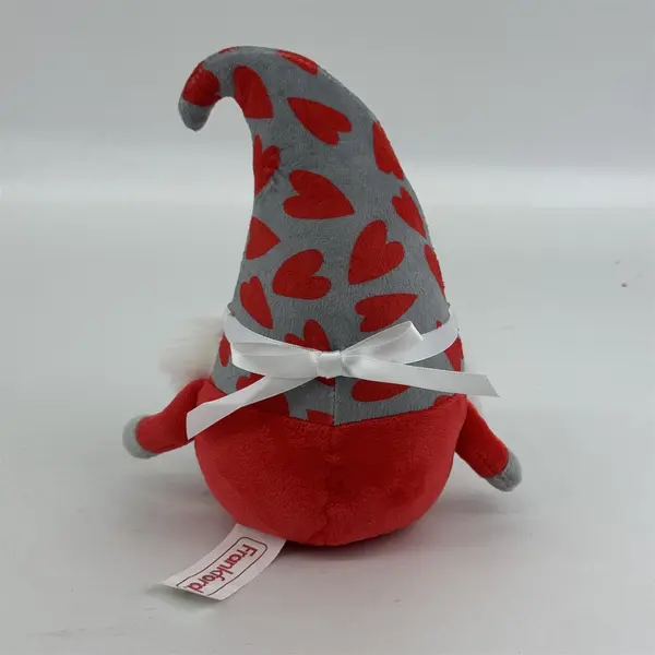 Frankford Valentine Gnome Plush 8.75in Heart Hat Holiday Decor