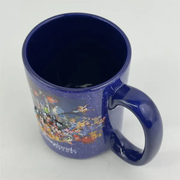 Disneyland Resort Mickey & Gang  Blue Raised Coffee Mug Cup