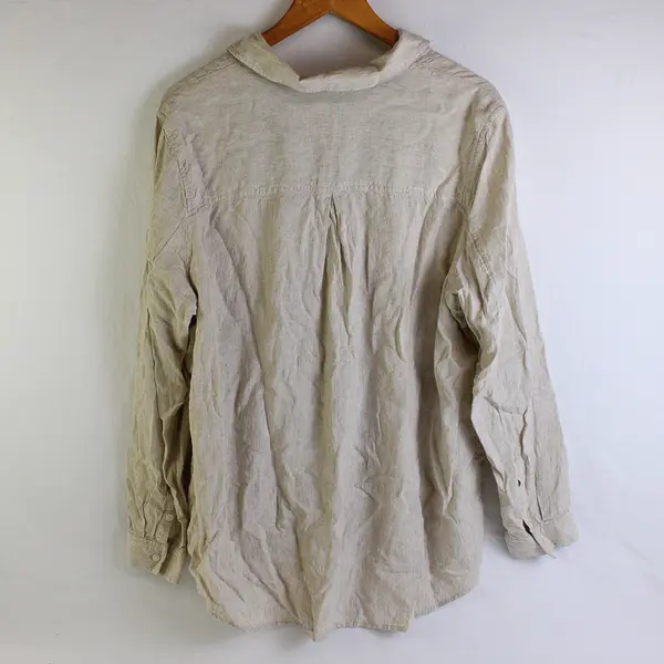 Caslon Cream Long-Sleeved Button-Up Women's XXL