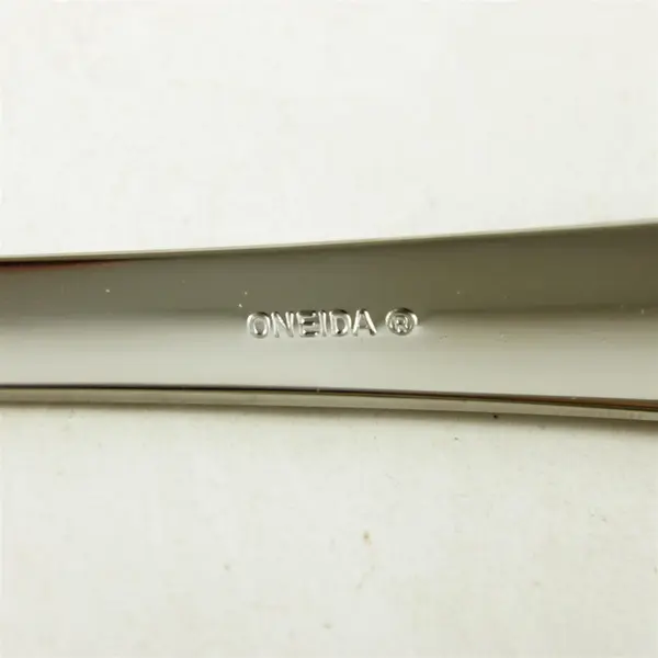 Set of 6 Oneida Banbury Stainless Steel Oval Soup Spoons 