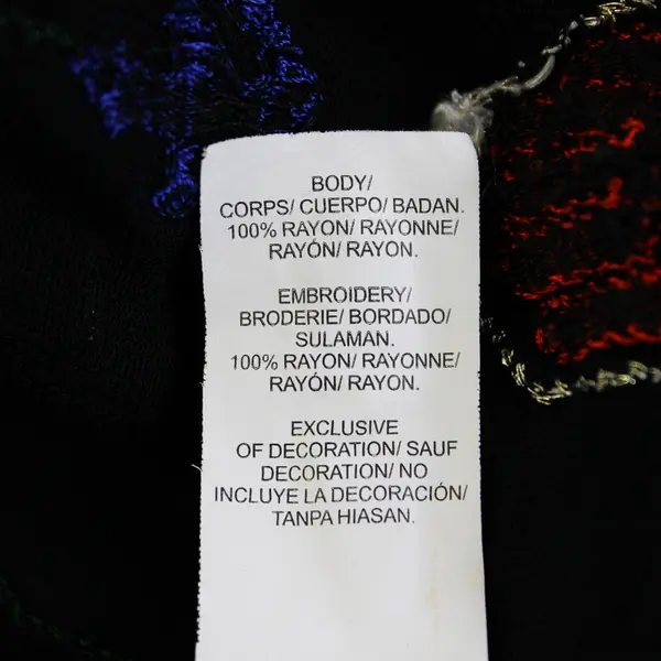 Lucky Brand Boho Embroidered Black Mesh Top Women's 3X FLAWED