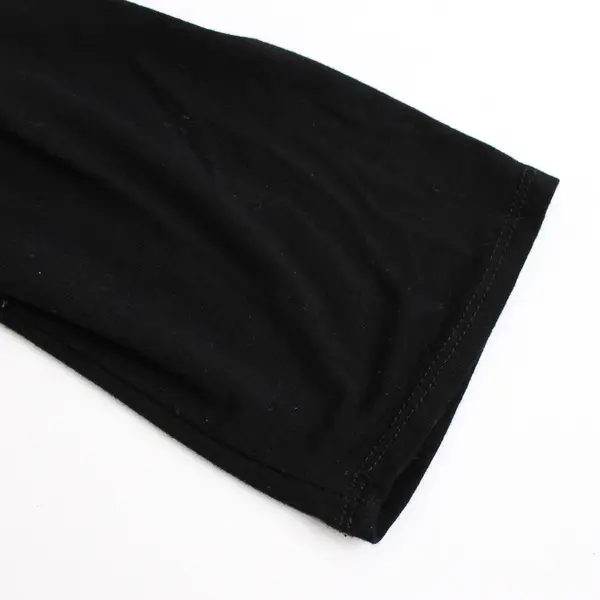 Cupio Solid Black 3/4-Sleeve Knee-Length Shift Dress Women's Size 2X