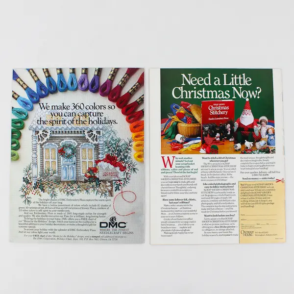 2 Christmas Year-Round Needlework & Craft Ideas Magazine Premier Issues 1990