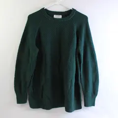 Old Navy Solid Forest Green Long Sleeve Knit Sweater Men's Medium