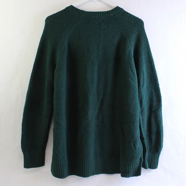 Old Navy Solid Forest Green Long Sleeve Knit Sweater Men's Medium