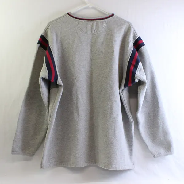 Disney Store Gray Mickey Mouse Embroidered Long Sleeve Sweatshirt Men's Large