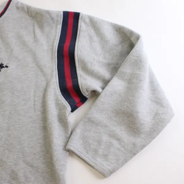 Disney Store Gray Mickey Mouse Embroidered Long Sleeve Sweatshirt Men's Large