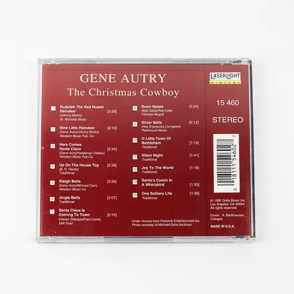 The Christmas Cowboy, Gene Autry CD, 1992  #15460