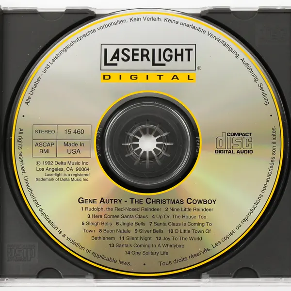 The Christmas Cowboy, Gene Autry CD, 1992  #15460
