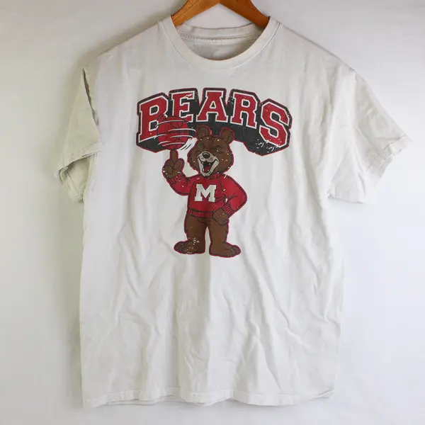 McMinnville High School Bears White T-Shirt Men's Medium