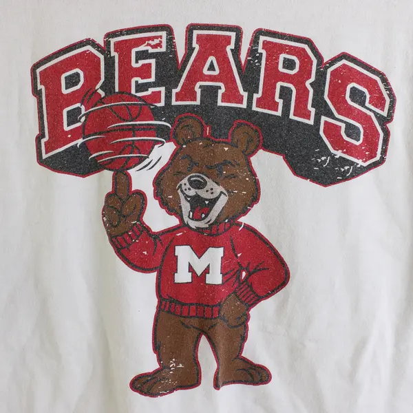 McMinnville High School Bears White T-Shirt Men's Medium