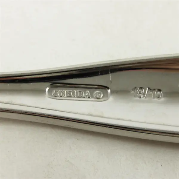 Set of 2 Oneida Carolina Stainless Medium Solid Cold Meat Serving Forks