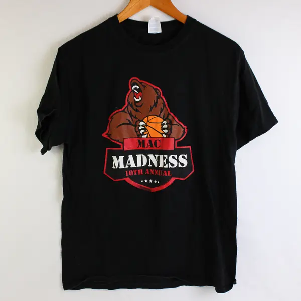 Port & Company Mac Madness 10th Annual Black T-Shirt Adult Size Medium