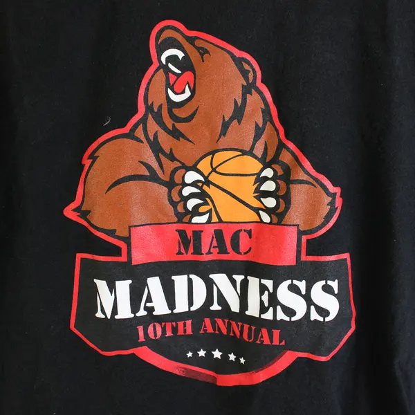 Port & Company Mac Madness 10th Annual Black T-Shirt Adult Size Medium