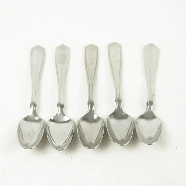 Set of 5 Oneida Carolina Stainless Oval Place Soup Spoons