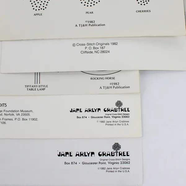 Vintage Lot of 5 Candlewicking Craft Booklets Patterns 1982 Good