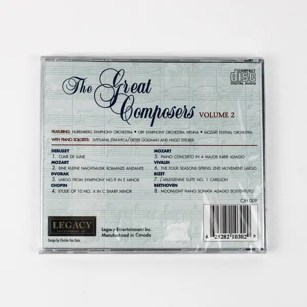 The Great Composers Vol. 2, CD Various, 2002 #CJH 009, New