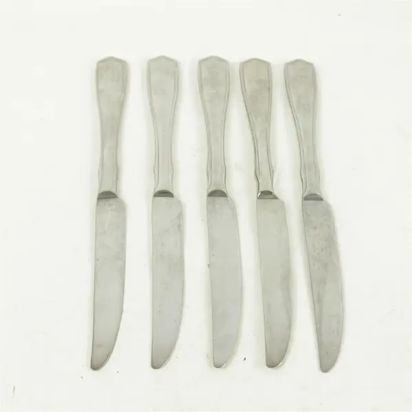 Oneida Carolina Solid Stainless Dinner Knives Set of 5 - Used