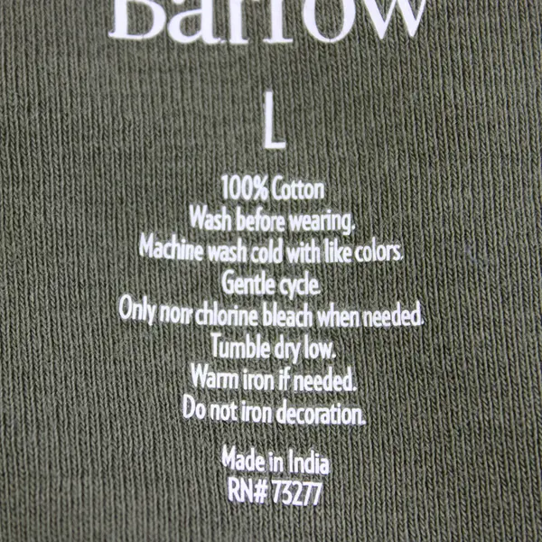 Croft & Barrow Army Green Short-Sleeved V-Neck Henley Women's Large