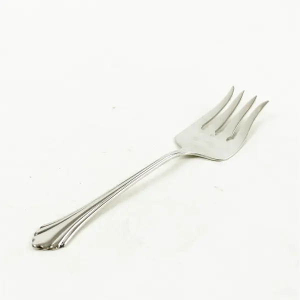 Set of 2 Oneida Rembrandt Stainless Medium Solid Cold Meat Serving Forks