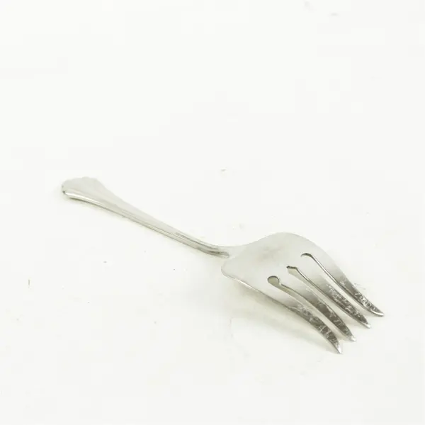 Set of 2 Oneida Rembrandt Stainless Medium Solid Cold Meat Serving Forks